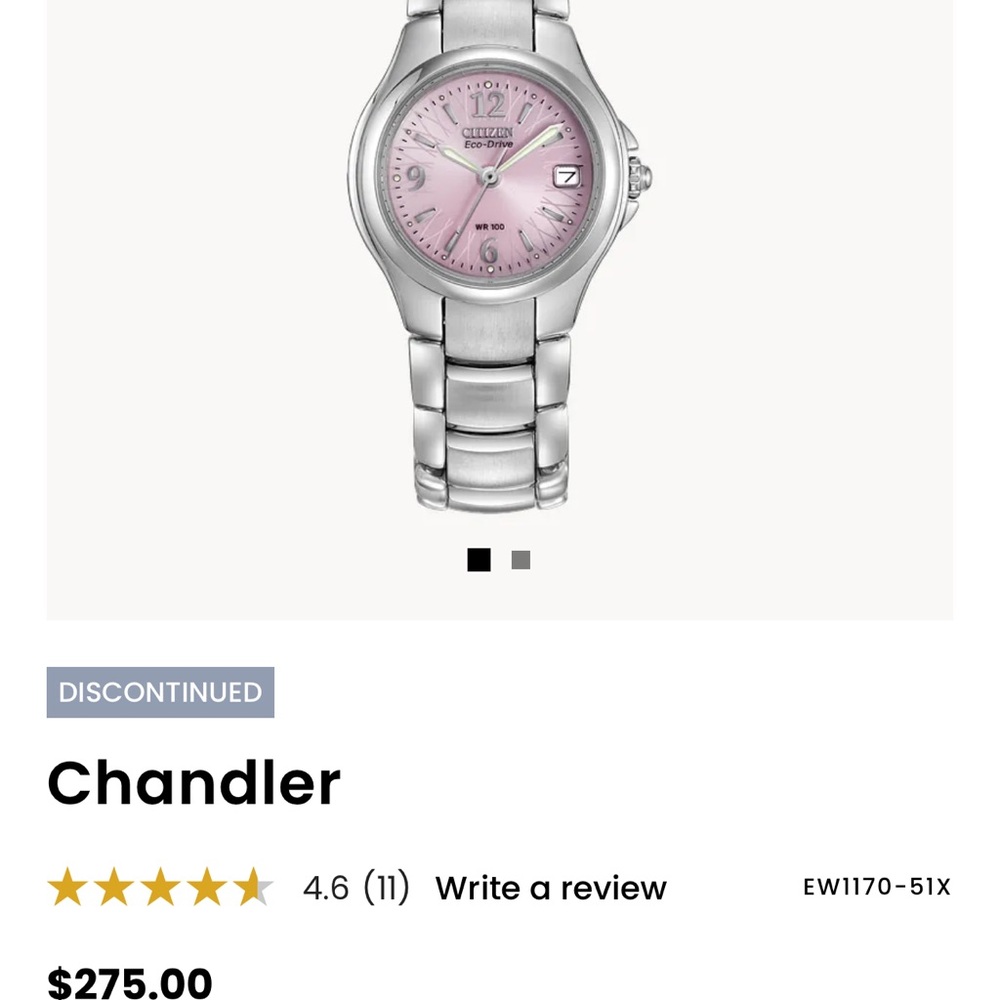 Citizen Chandler Eco-Drive Pink Watch one size - Picture 8 of 8